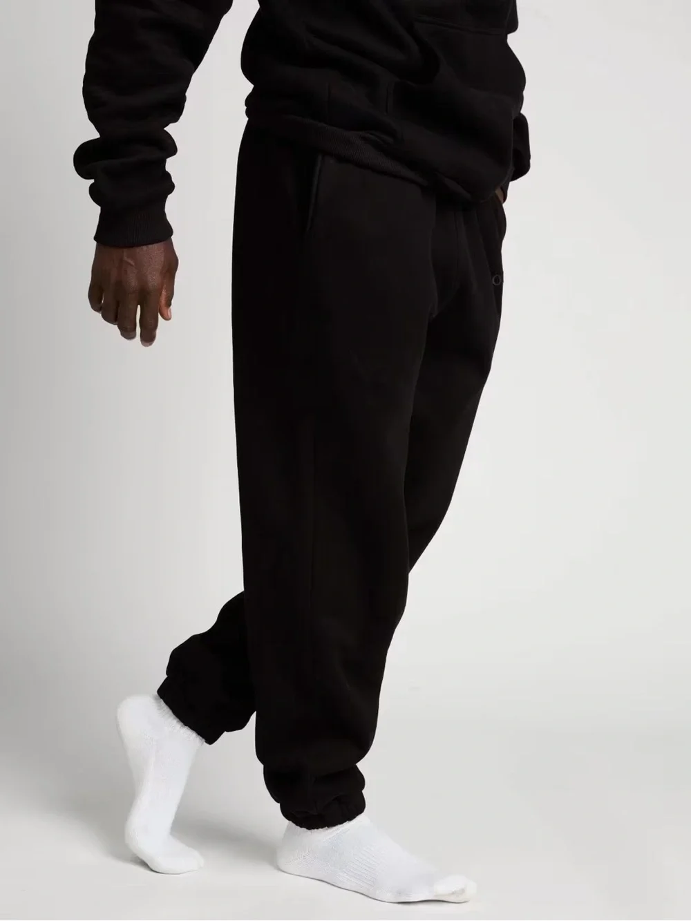 Comfit Men's Black Fleece Joggers - Picture 3 of 3
